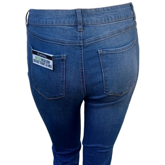 59333..d.Jeans High Waist  leg Ankle Jeans Size 14, W30" 25"Inseam 10"Rise - Picture 3 of 4